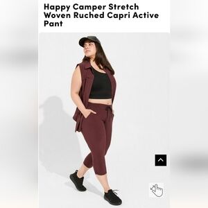 Torrid Active Pants happy camper, Stretch Woven Active Pant plus size 5x